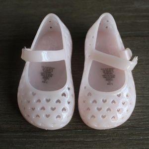 Pink infant girls jelly sandals